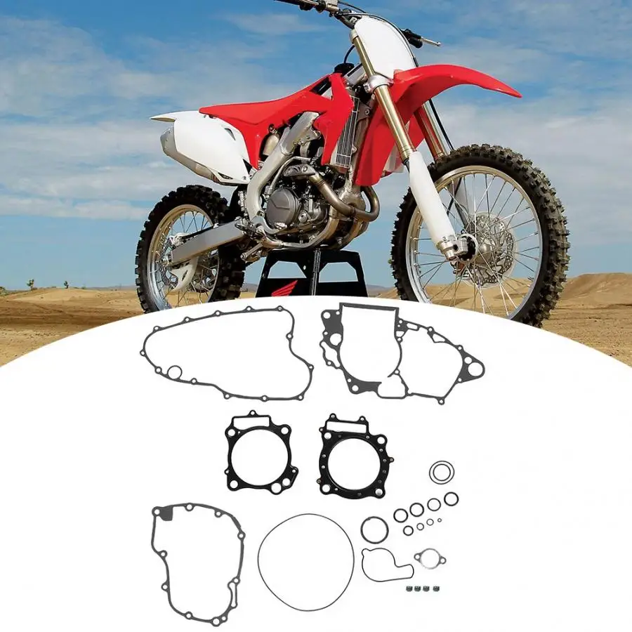 Комплект уплотнительных прокладок для двигателя мотоцикла, подходит для Honda CRF450R 2002 2003 2004 2005 2006 20072008 аксессуары для мотоциклов