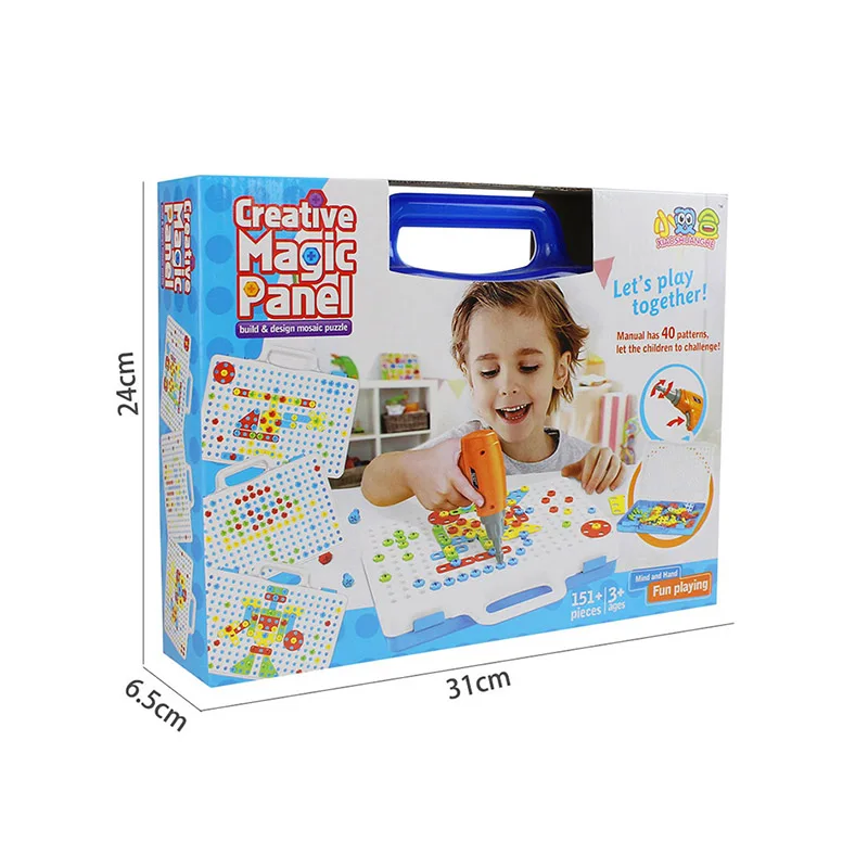 234/150/240PCS электрическая дрель гайка разборки матч инструмент развивающие игрушки в собранном виде блоков в форме миньона Джорджа из мультфильма игрушки для мальчиков дизайн строительные игрушки