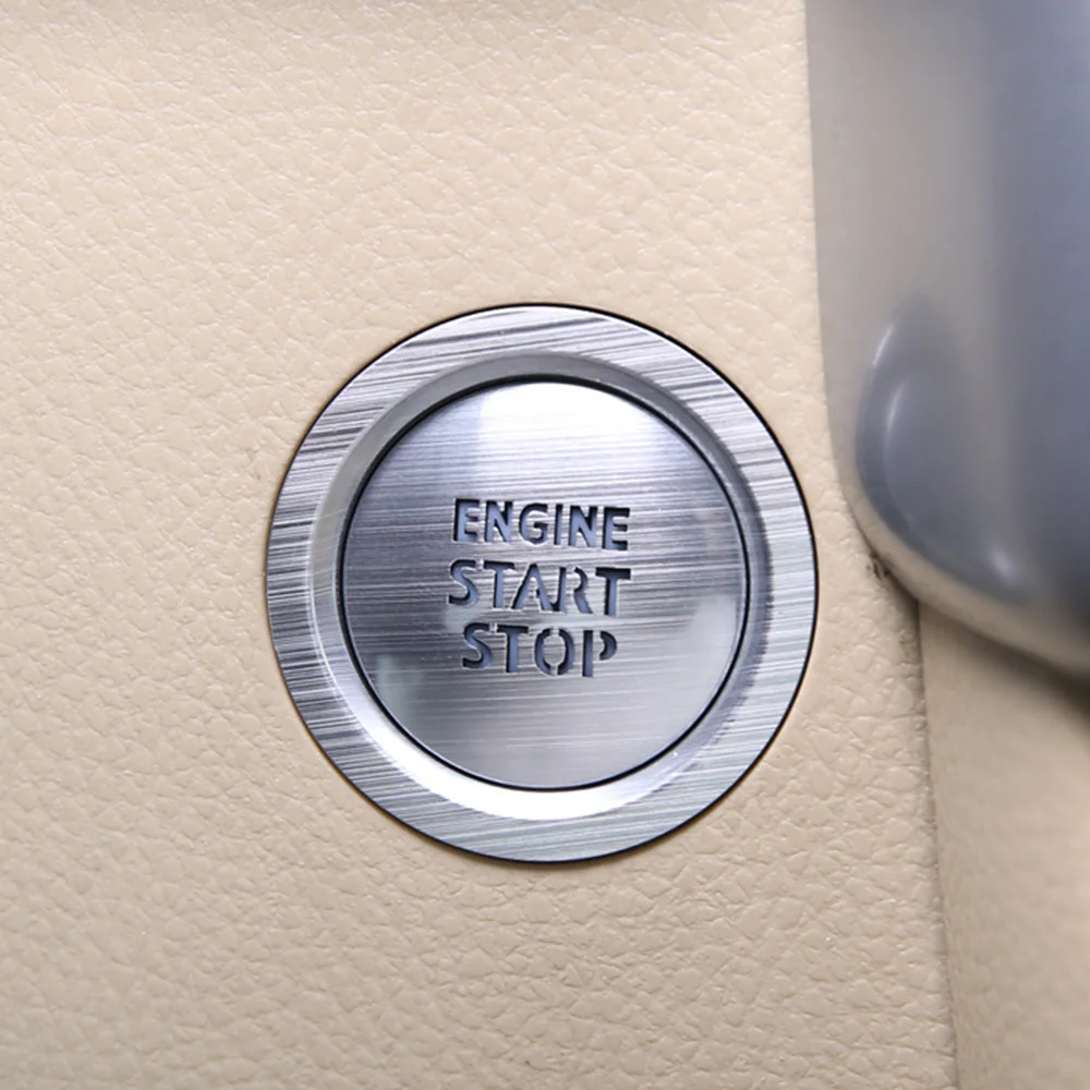Interior Engine Start Stop Buton Trim Bezel Cover Garnish For Toyota Highlander 2015-2019 Accessories Car Styling | Автомобили и