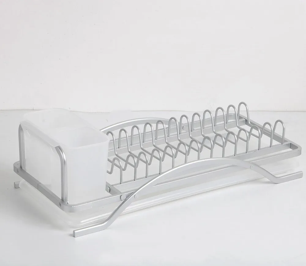 Серебряный нержавеющий алюминиевый сушильный шкаф-органайзер для кухни сушилка тарелка держатель для столовых приборов полка для хранения Раковина аксессуары для людей