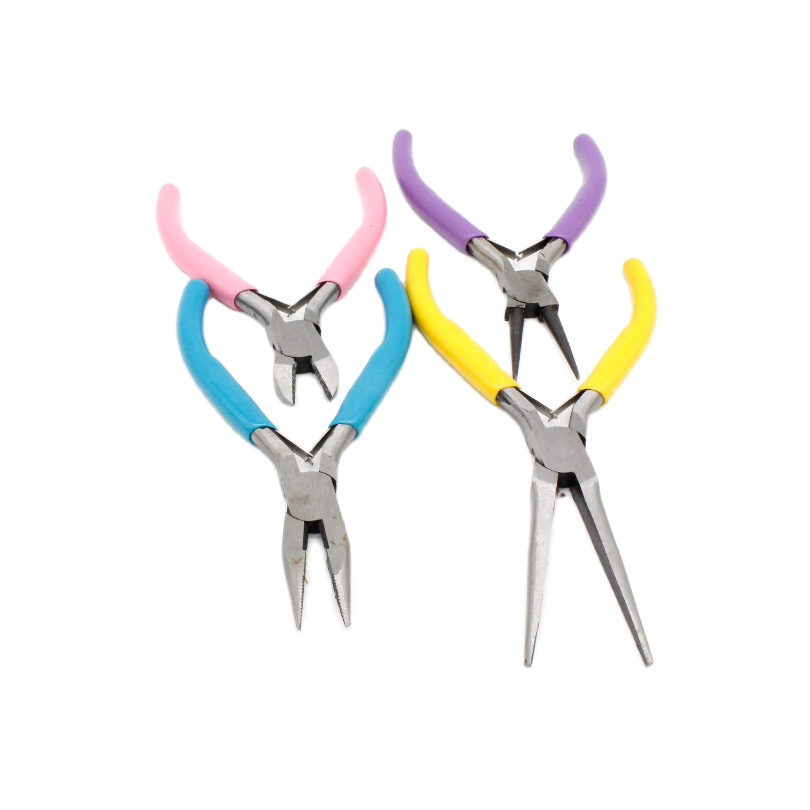 

4 Inch Flat Nose Plier Round Nose Plier Side Cutting Pliers Jewelry Making Tool