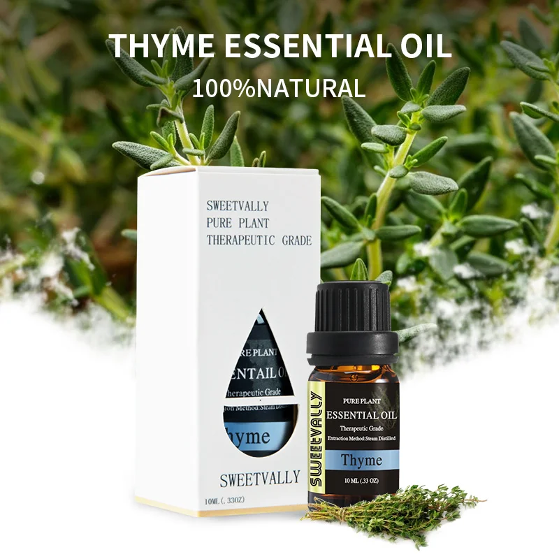 

10ml Thyme Essential Oil For Diffuser Burner Organic Relieve Stress Air Freshening Humidifier Oil 100% Pure Natural Oil