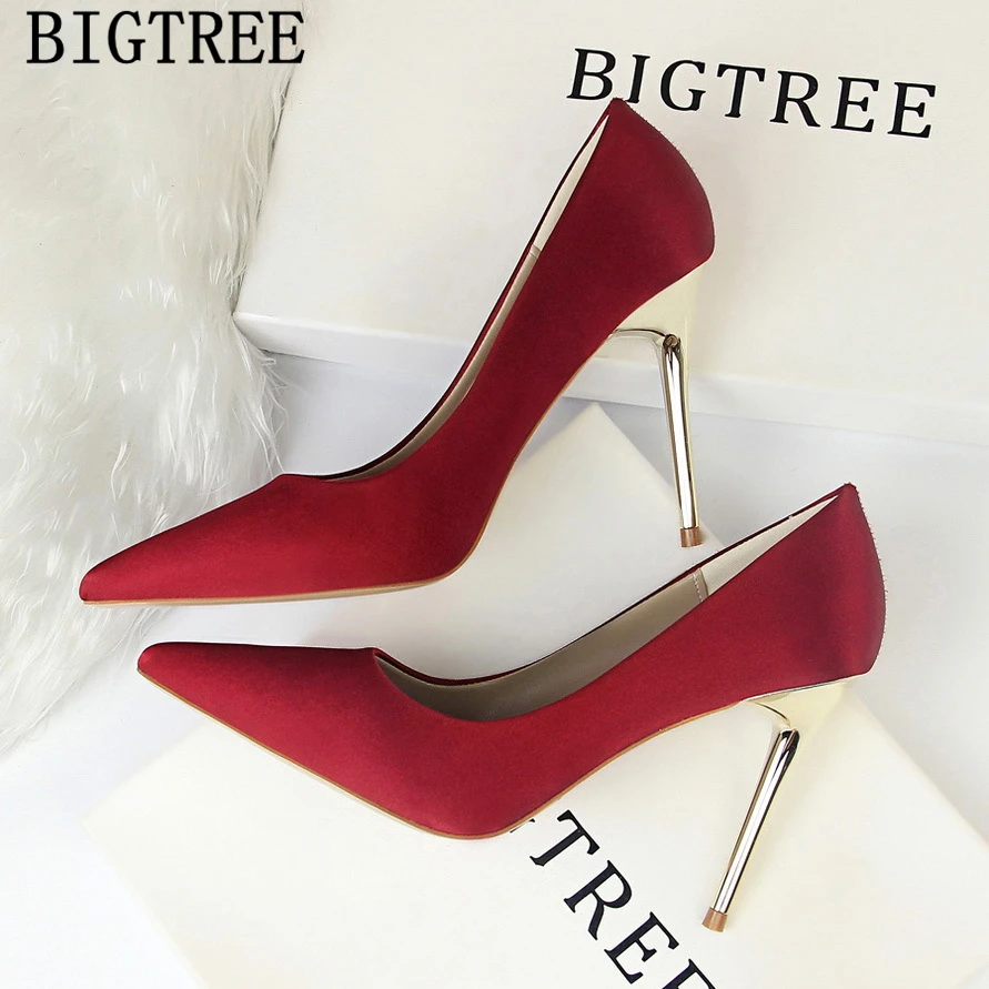 Туфли-лодочки женские на очень высоком каблуке с острым носком | Обувь