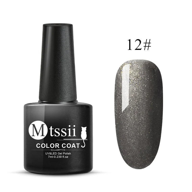 Mtssii 6ml Rose Gold Gel Nail Polish Glitter Sequins Soak Off UV Gel Varnish Color Nail Gel Polish UV Nail Gel Manicure Lacquer - Цвет: FFK3931