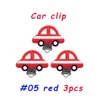 3pcs red clip