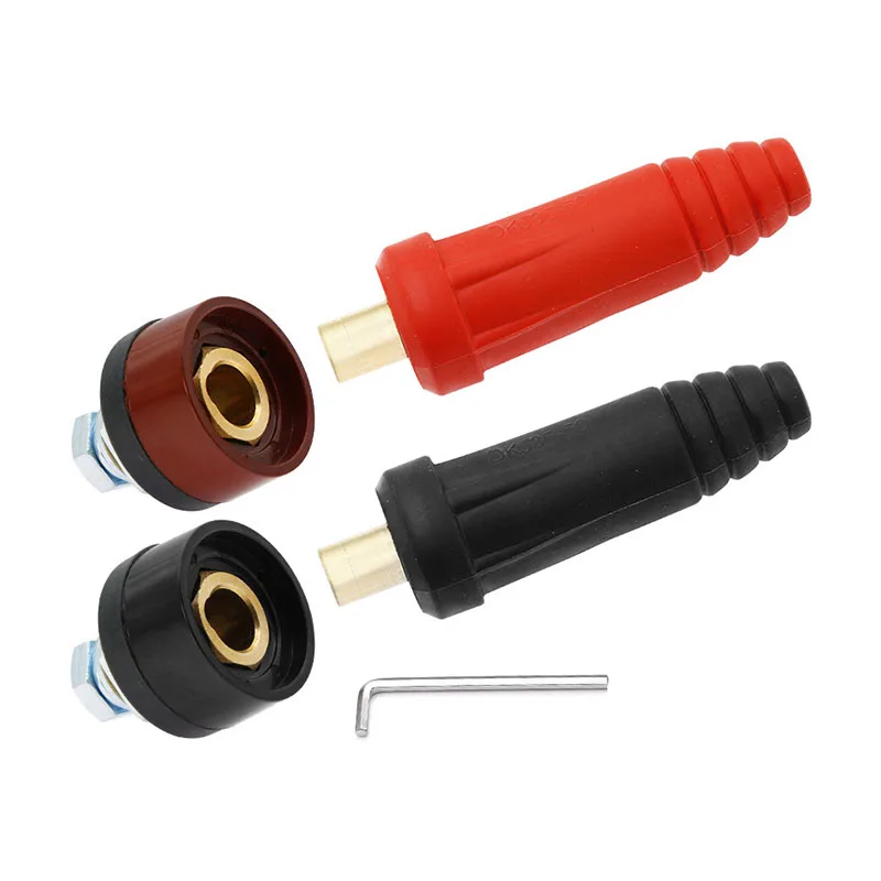 

Europe Welding Machine Quick Fitting Female Male Cable Connector clamp Socket Plug Adaptor tig Inverter welding machine tools