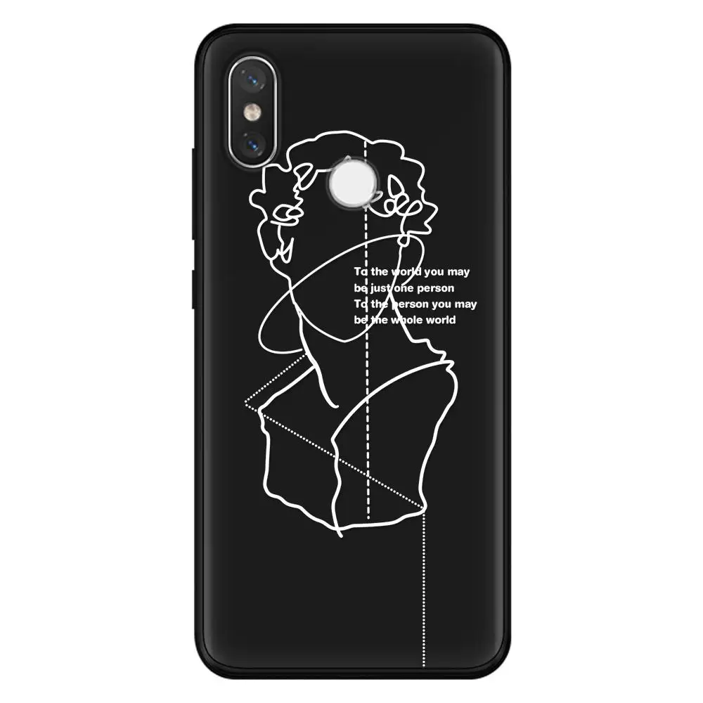 Силиконовый чехол s для Xiao mi Red mi Note 7 S2 5 Plus 6 3 3S Pro 4A 4X 5A 6A чехол для mi 9 8 Lite A3 CC9 CC9e sculpture Art Mona Lisa