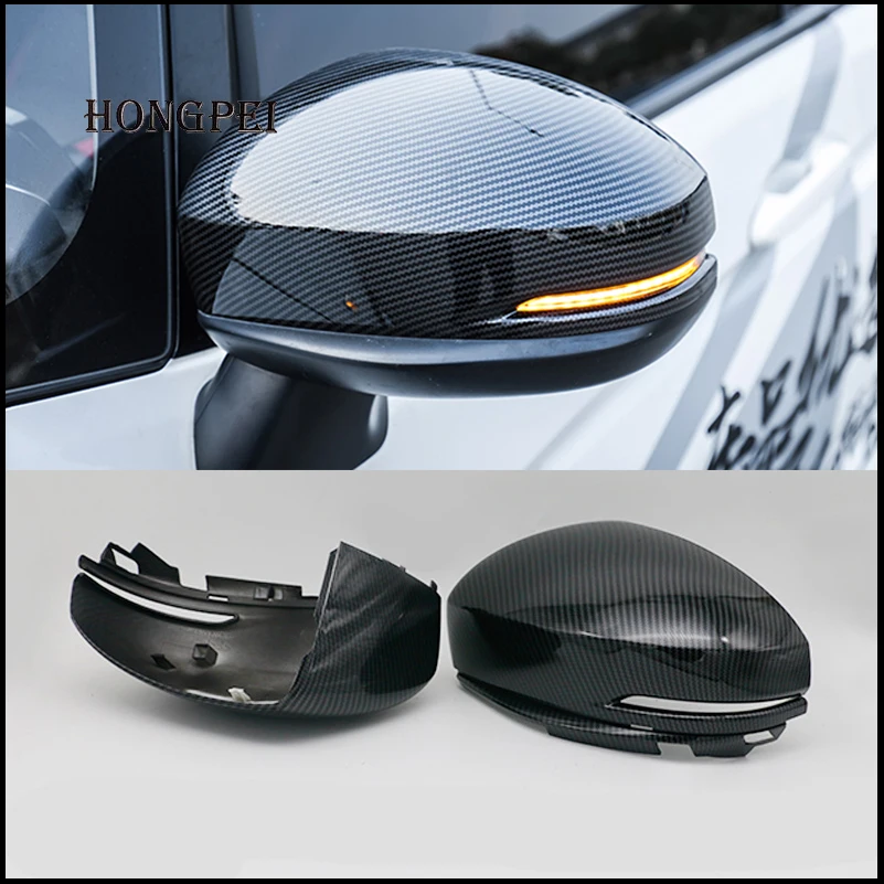 Exterior Rearview Mirror Cover Housing Case For Honda Fit Jazz 2014