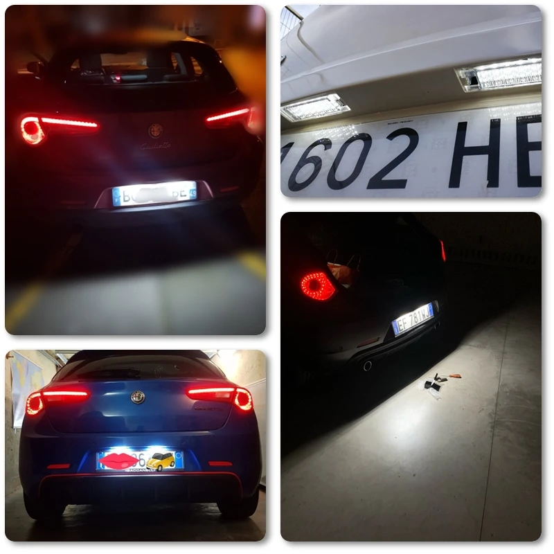 Для Alfa Romeo 147 156 159 166 Giulietta Mito GT Spider MiTo Canbus безошибочный белый светодиодный