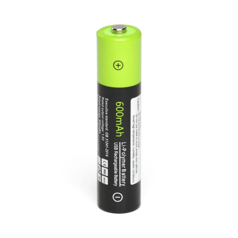 v aaa bateria recarregável 600 mah usb