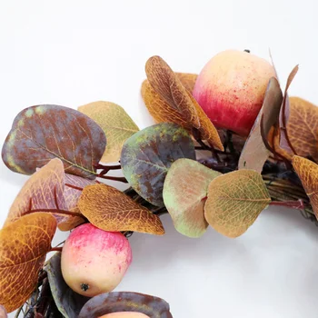 

Simulation Money Leaf Eucalyptus Wreath Door Pendant Artificial Plants Garlands Hoop Christmas Decor For Home Hanging Artificia