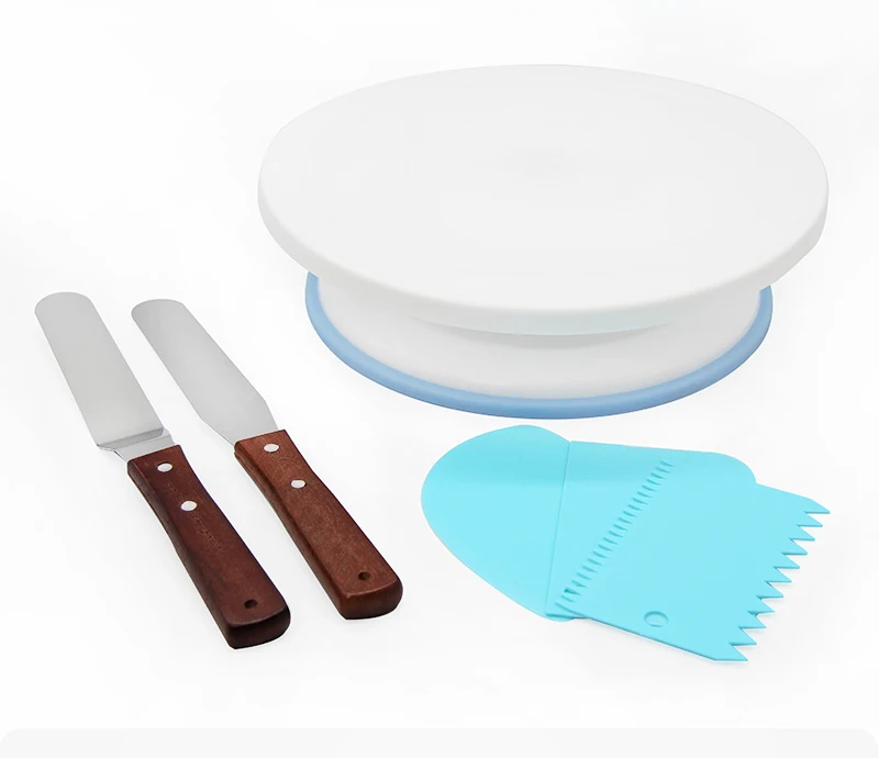 Пластиковый поворотный стол для торта, вращающийся пластиковый нож для украшения теста, 10 дюймов кремовая подставка для пирожных, поворотный стол для торта, горячая распродажа