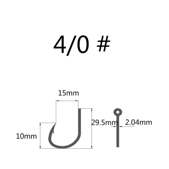 50pcs Mustad Hooks Jig Bait Deep Ocean  10827np# 4X Strong  Barbed Fishhook  Pesca Anzol Iron Board D