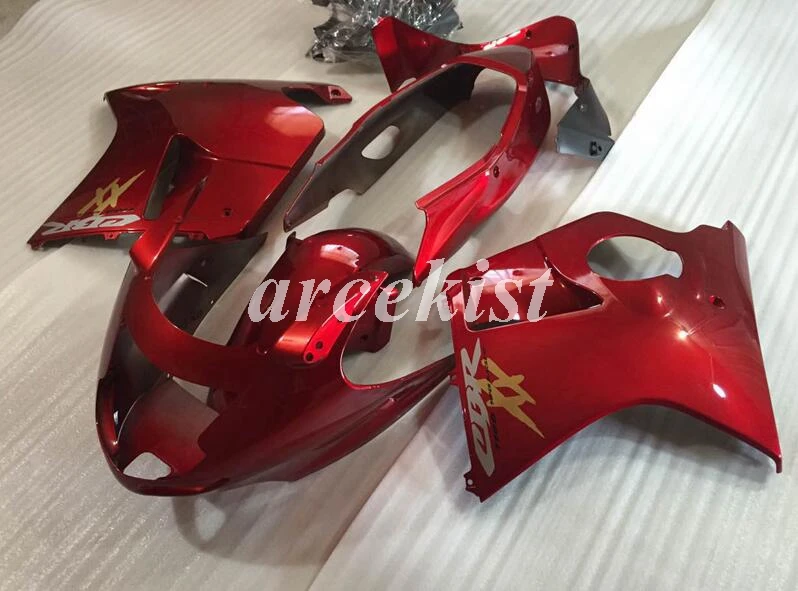 ABS литья под давлением полный обтекатель комплект Подходит для Honda CBR1100XX cbr1100 1100xx Blackbird 1996-2007 Обтекатели набор красный глянцевый