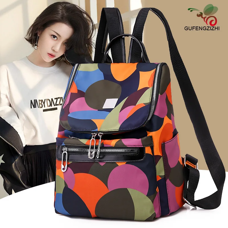 

Oxford Cloth Backpack Women's 2019 New Style Backpack Versatile-Style Anti-Theft Canvas Backpack Women's Doubles Shoulder Bag