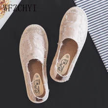 Новые модные женские туфли с кисточками Эспадрильи на плоской подошве с нескользящей подошвой; женская повседневная обувь; большие размеры; комфортная с переплетенными веревками парусиновые туфли на толстой подошве