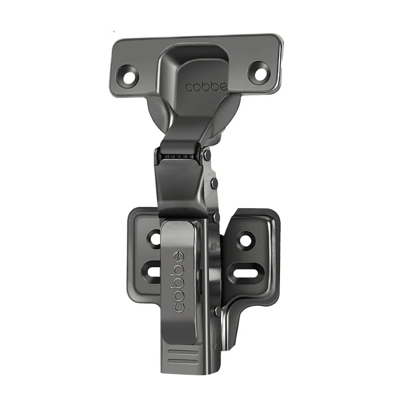 Cabinet Door Hinges 1pc Cold Rail Steel Hydraulic Hinges Black Grey Damper Buffer Soft Close Kitchen Hardware