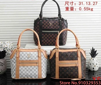 

Luxury Louis Vuitton LV- Leather Handbags Women Bags Designer Brand Women's Shoulder Bags Large Capacity Ladies Hand Bags L492