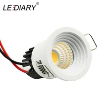 Lediary 3 w 110 v 220 v led downlight 28mm corte buraco sob gabinete local driverless ra 80 teto recesso lâmpada 3000 k 4000 k 6000 k