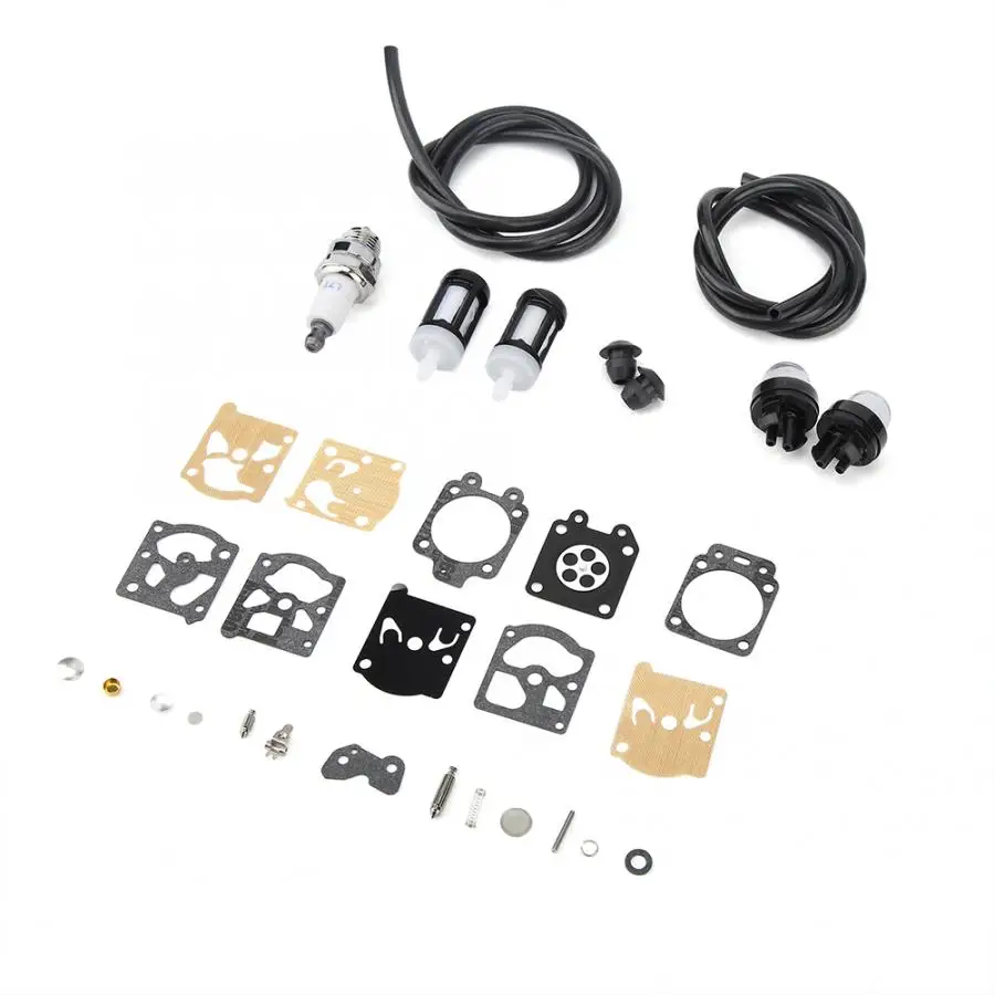 Carburetor Repair Filter Kit Fit for STIHL FS36 FS40 FS44 Grass Trimmer Replacement with Primer Bulbs Grommet Fuel Filter