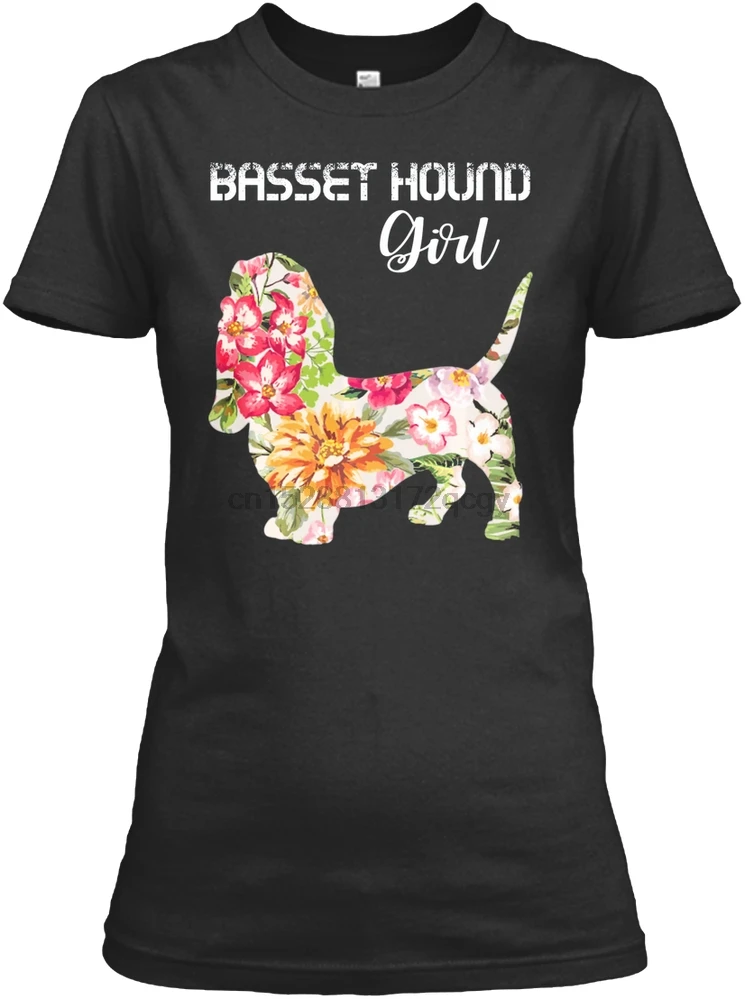 Men T Shirt Basset Hound Girl - Funny Basset Hound D Women T-Shirt Funny T Shirts Cotton Tshirt For Men Boys Girls Mens T-Shirt