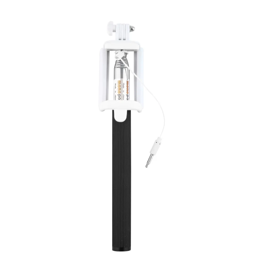 Черный Universal Selfie Sticks Extendable Travel Handheld Self Timer Pole Artifact Palo Selfi Monopod Tripod for iPhone 7 Plus Hi 888 - Цвет: Черный