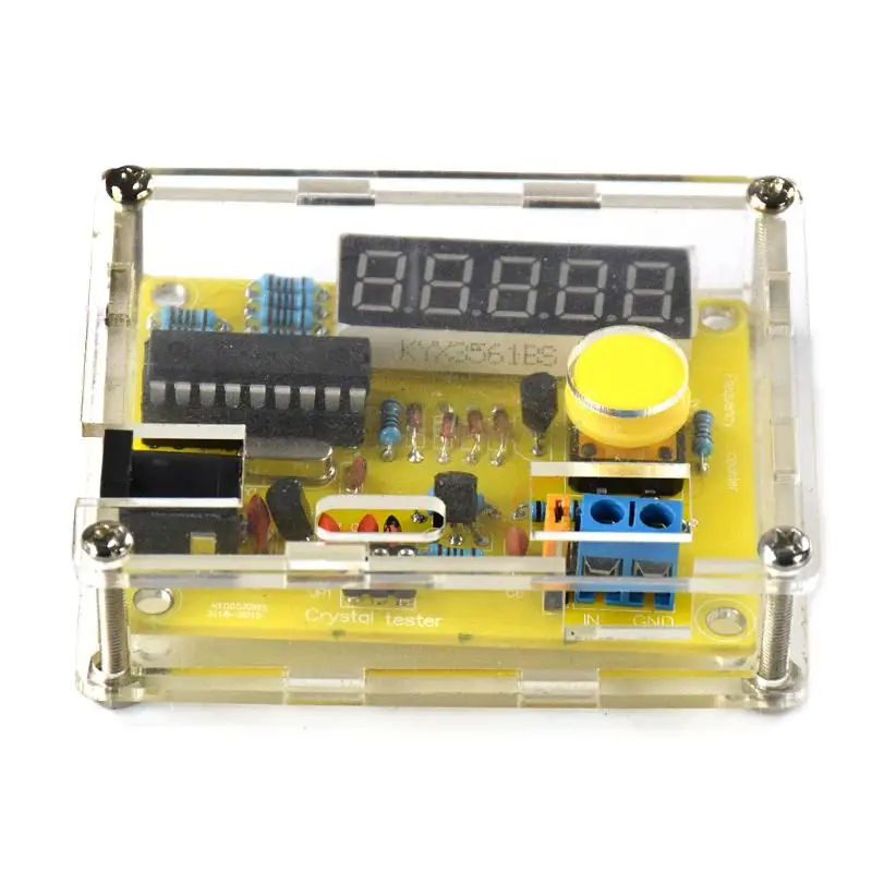 

DIY Kits 1Hz-50MHz Crystal Oscillator Tester Frequency Counter Meter with Case