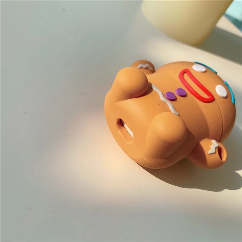 3D Милый Рождественский Колобок Caribou силиконовый чехол для наушников s для Apple Airpods 1 2 Funda чехол для наушников