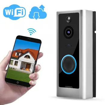 

110-240 720P HD WiFi Waterproof Video Doorbell 8 LED IR-CUT Doorphone Infrared Video Doorbell