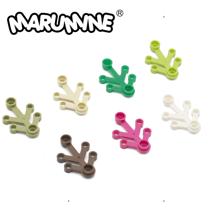 MARUMINE 100 Uds bloques Compatible 2423 flor árbol piezas de construcción de la ciudad de clásico bloques construcción juguetes educativos