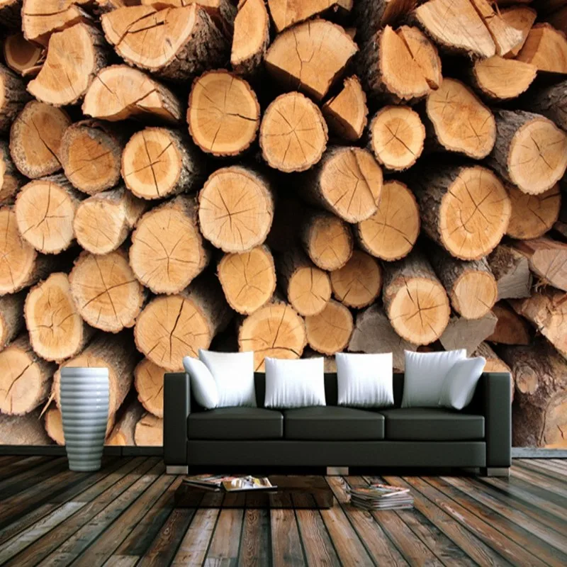 Us 19 5 35 Off Dropship Custom Geometric Wallpaper Modern Minimalist Stylish Wood Texture Wallpaper Bedroom Wall Cover Papier Peint Mural 3d On