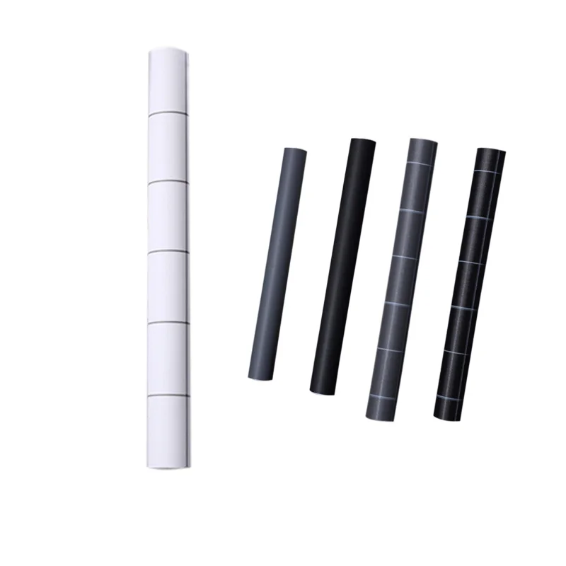 Waterproof PVC Self Adhesive Wallpaper Kitchen Wardrobe Cabinet Furniture Renovation Door Wall Stickers Matte Dark Grey