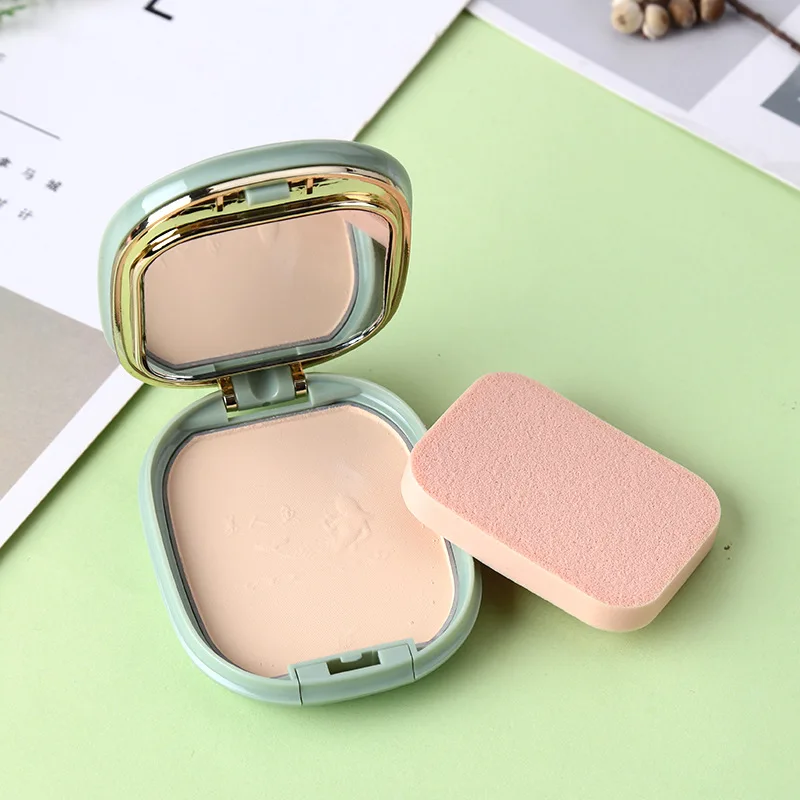 

Moisturizing Face Powder Mineral Foundations Oil-control Brighten Concealer Whitening Make Up Pressed With Puff cosmatics