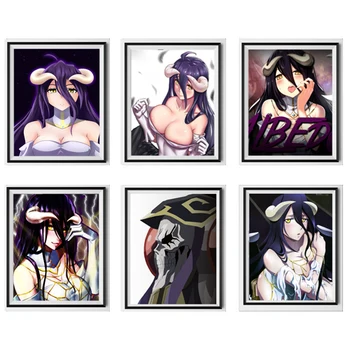 

Overord Ecchi Demon Albedo X Skeleton Ainz Art Prints Wall Poster Decor Canvas Print,8 x 10 Inches,No Frame,Set of 6 Pieces