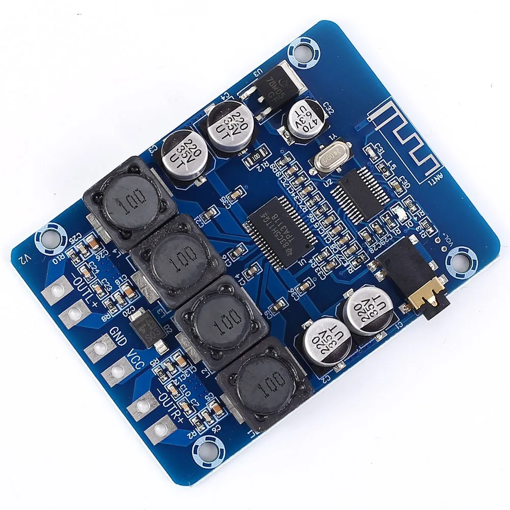 DC 12 В 24 В TPA3118 Bluetooth Двухканальный аудио усилитель звука модуль Bluetooth аудио декодер 15 Вт+ 15 Вт беспроводной Bluetooth Recei