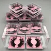 Mikiwi Free custom Logo 25mm lashes 10/20/30/50/100 Wholesale Glitter Paper Square case packaging Label Makeup Box Mink Lashes 2