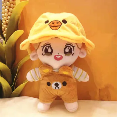 Корея Kawaii Chanyeol плюшевые куклы плюшевая игрушка кукла ручной работы PP Хлопок Плюшевые куклы без одежды мультфильм игрушки вентиляторы подарок