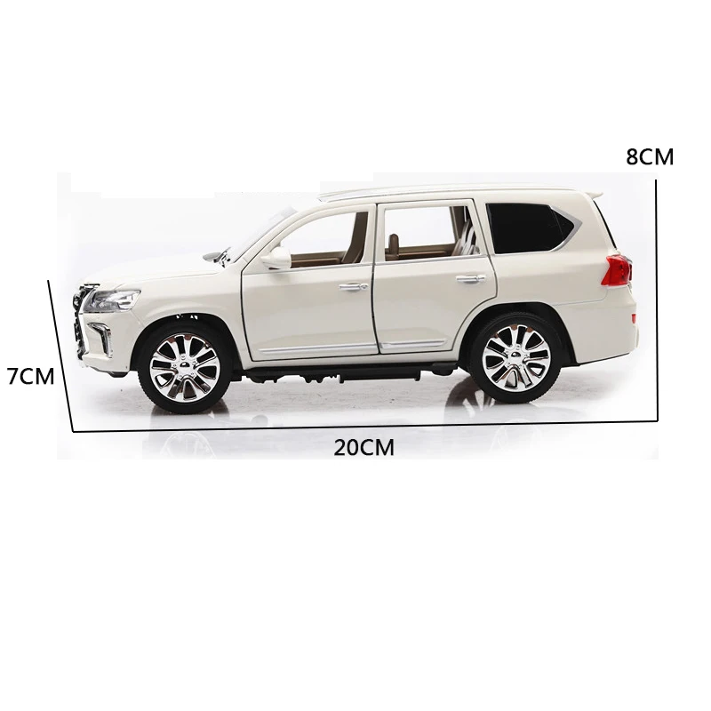 1:24 lexus LX570 модель автомобиля литая Игрушечная модель автомобиля детская игрушка коллекционные игрушки