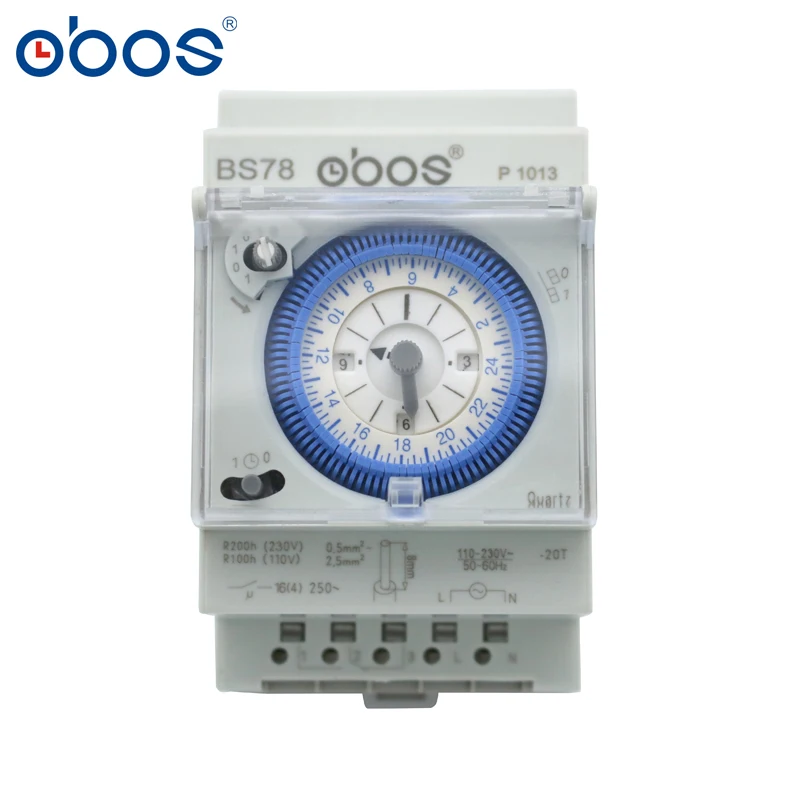 

SUL 181d analogique 24 heures 3-Module Segment mécanique DIN RAIL minuterie interrupteur avec réserve de marche SUL181d