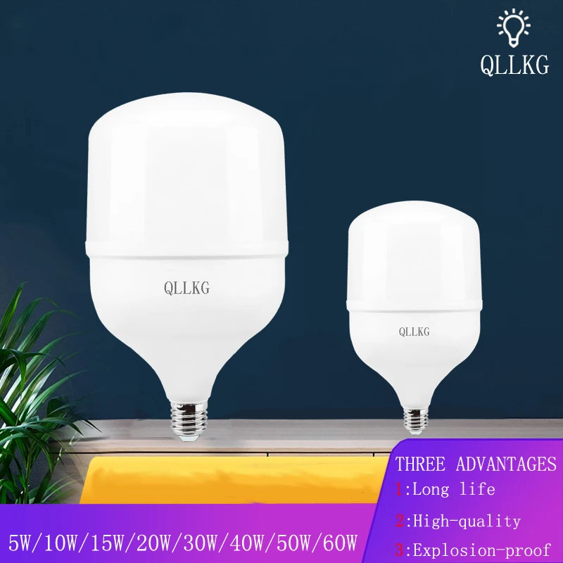 

LED Light E27 B22 LED Bulb AC 220V 50W 40W 30W 20W 15W 10W 5W Lampada LED Spotlight High Brightness Lamp For Bedroom Living room