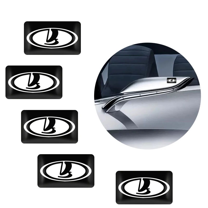 

10 pcs car new style decorative Badges Steering wheel hub caps for lada VESTA niva kalina priora granta largus Car Interior