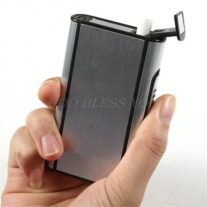 Карманный Алюминиевый Чехол для сигарет держатель автоматического вылета