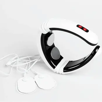 

DROP SHIP Electric Pulse Back and Neck Massager Far Infrared Heating Pain Relief Tool Health Care Relaxation