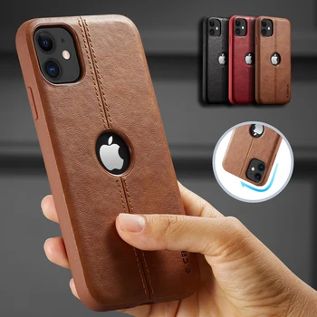 

For iPhone 11 11 Pro 11 Pro Max Case New SLIM Luxury Leather Back Case Cover For iPhone 11 XR XS MAX 8 7 6 Plus Shockproof Case