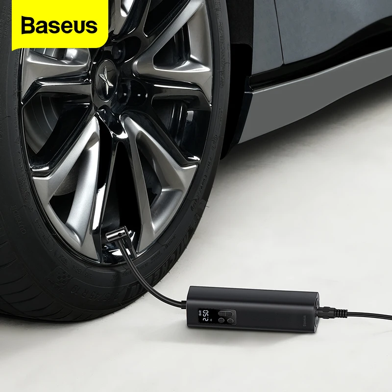 Автомобильный воздушный компрессор Baseus портативный насос для автомобиля