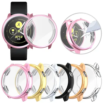 

full cover protective case for samsung galaxy watch active 2 40mm 40mm soft silicone protection case for samsung active2 40/44mm