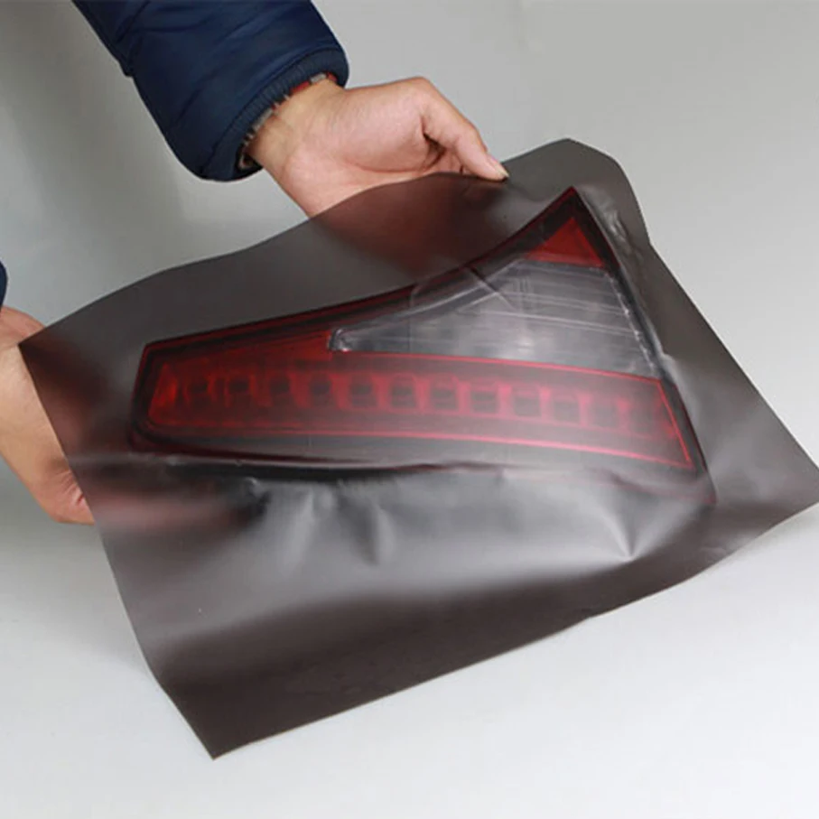 30cm*1/2/3/4/5/6/9m Matt Black Tail Light Film Tint Taillight Motorbike Headlight Rear Lamp