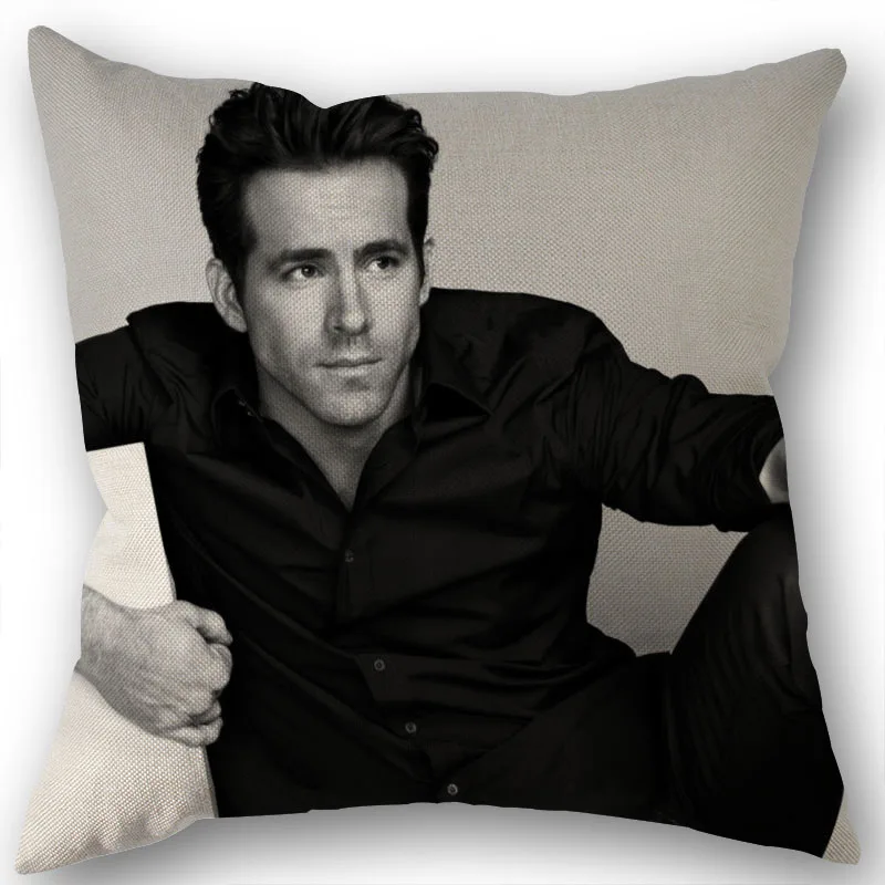 Custom Ryan Reynolds Pillowcase Wedding Decorative Cotton Linen