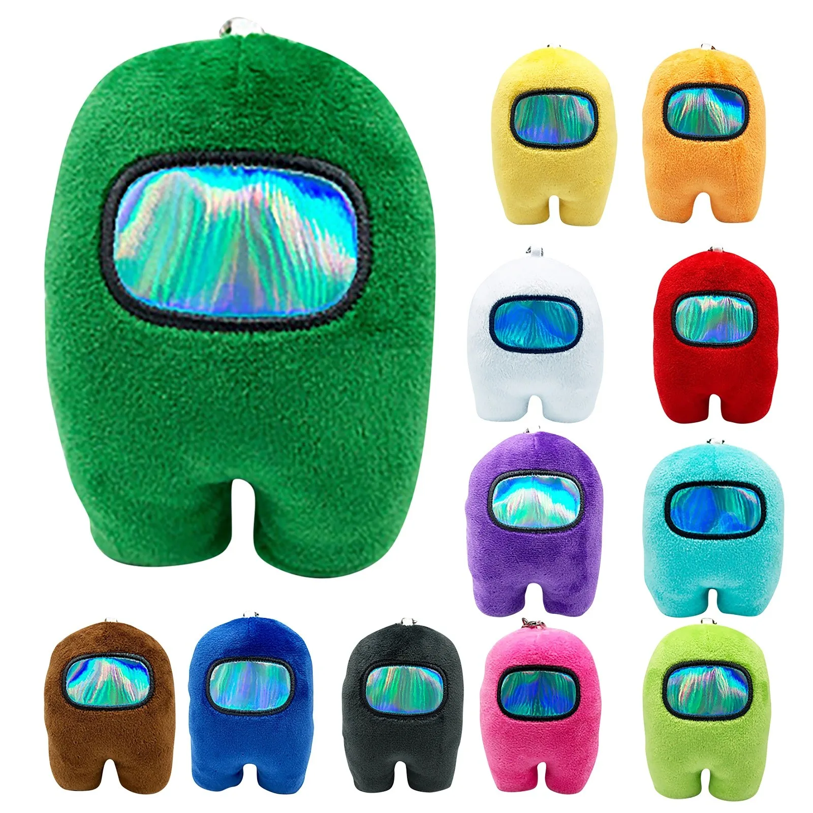 

10cm Soft Plush Among Us Game Plush Toy with Music Kawaii Stuffed Doll Christmas Gift Cute Red Small Among Us Plushie Xmas Gift