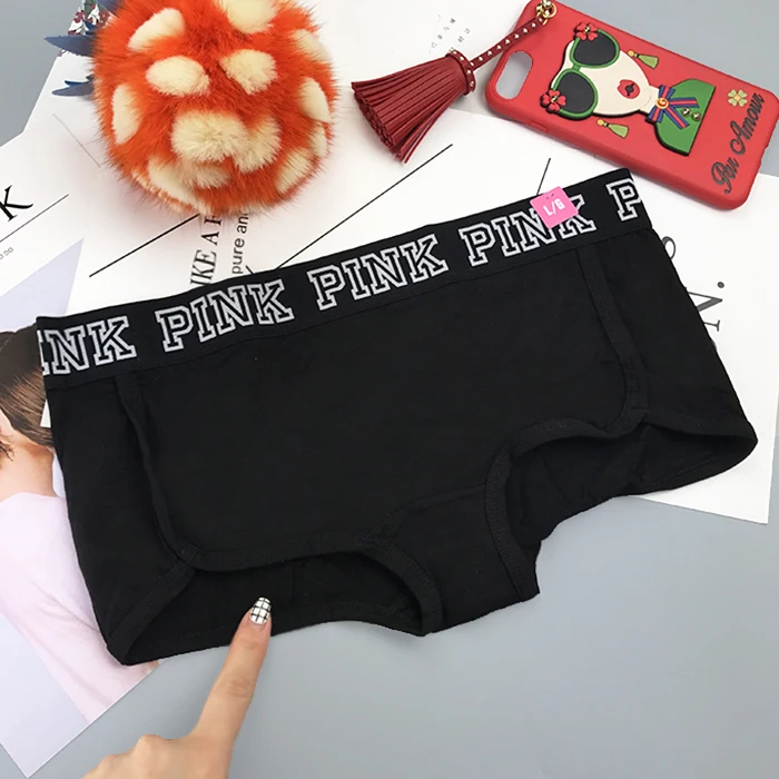 Autumn winter new cotton letter lady anti-light angle pants underwear daily Sexy Low Waist Sexy briefs Lingerie
